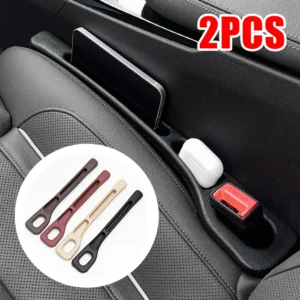 🚗 Car Seat Gap Filler – ছোট জিনিস হারানোর ঝামেলা শেষ! 2Pcs universal Car Seat Gap Filler with Mobile Holder Between Seats
