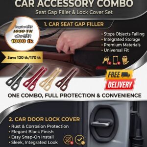 Car Seat Gap Filler + Silicone Car Lock Cover Combo Offer!